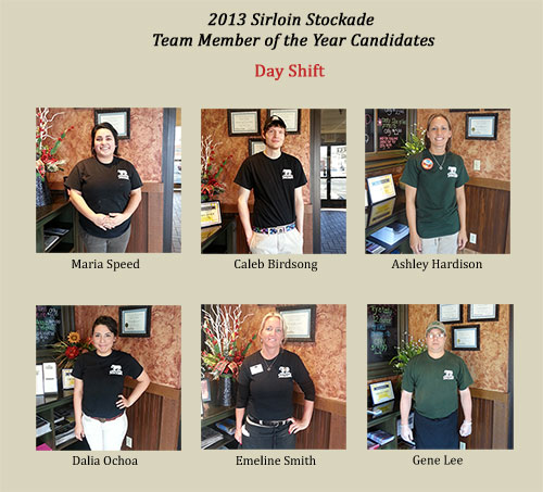 Team Member of the Year Finalists - Day